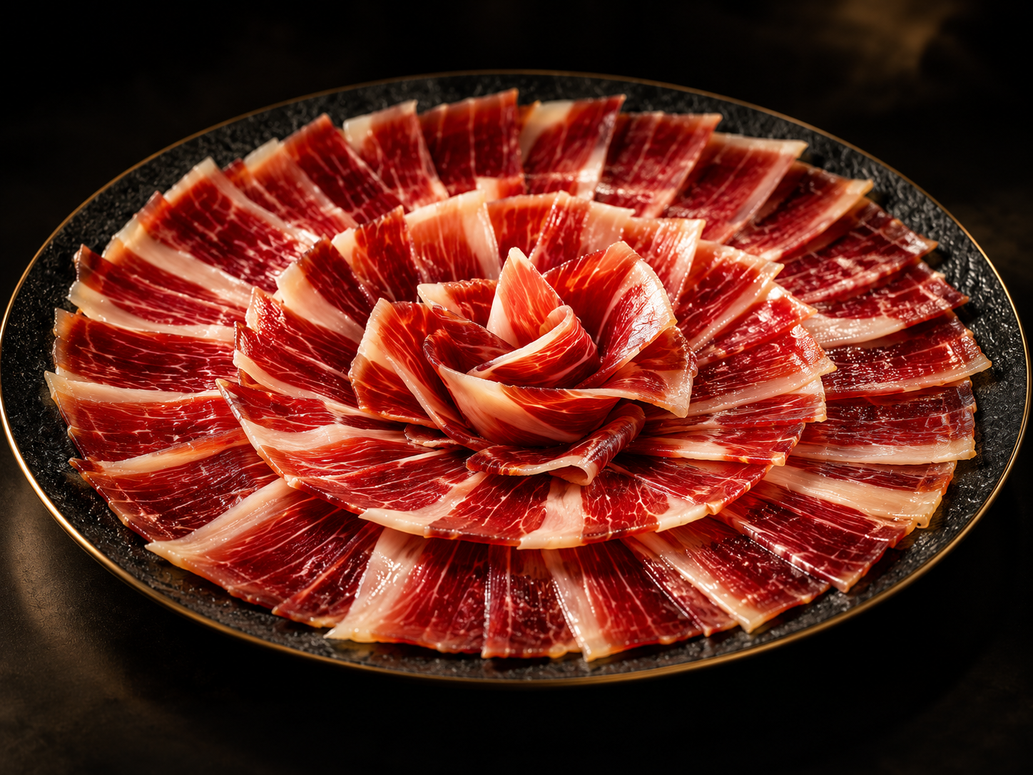 Plato de jamón ibérico